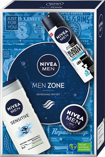 Kazeta Nivea Spg+antiperspirant+krém MEN | Kosmetické a dentální výrobky - Pánská kosmetika - Dárkové kazety